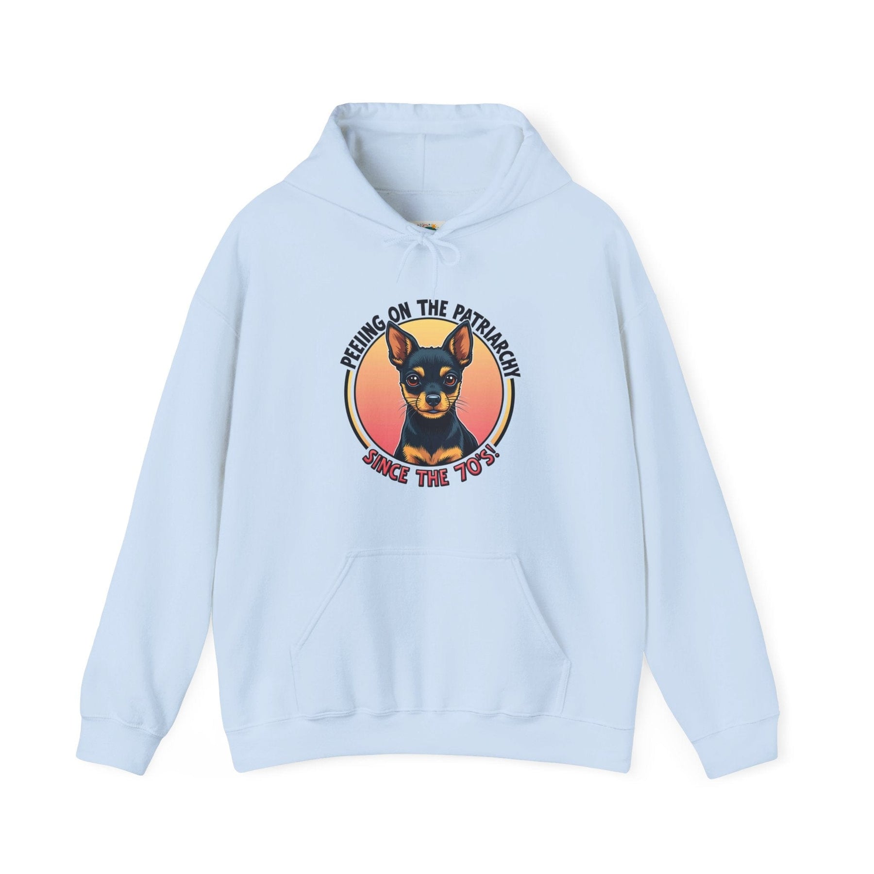 Peeing on the Patriarchy since the 70's - Unisex Heavy Blend™ Hooded Sweatshirt