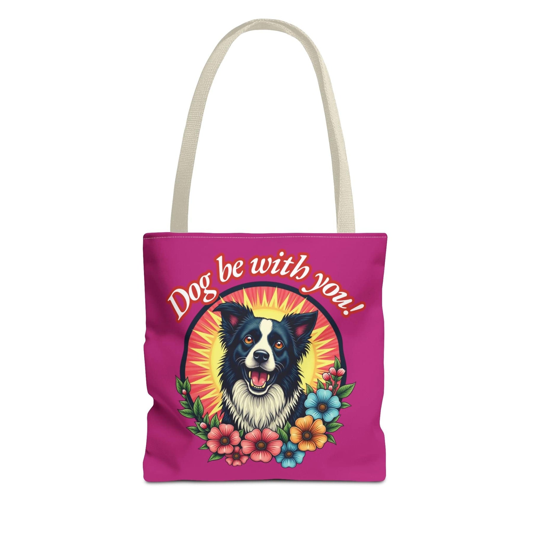 Dog Be With You! Tote Bag - 3 sizes available and 5 handle colours