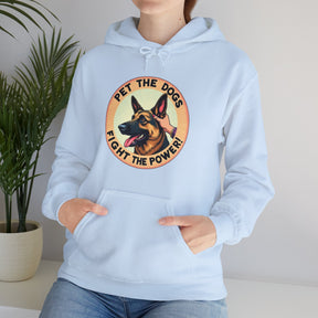 Pet the dogs, fight the power! - Unisex Heavy Blend™ Hooded Sweatshirt