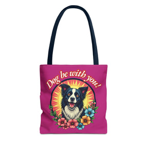 Dog Be With You! Tote Bag - 3 sizes available and 5 handle colours