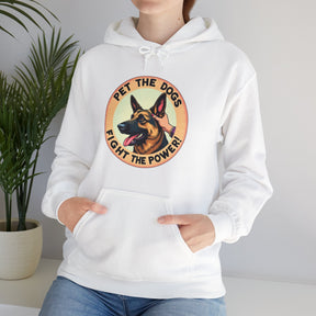 Pet the dogs, fight the power! - Unisex Heavy Blend™ Hooded Sweatshirt