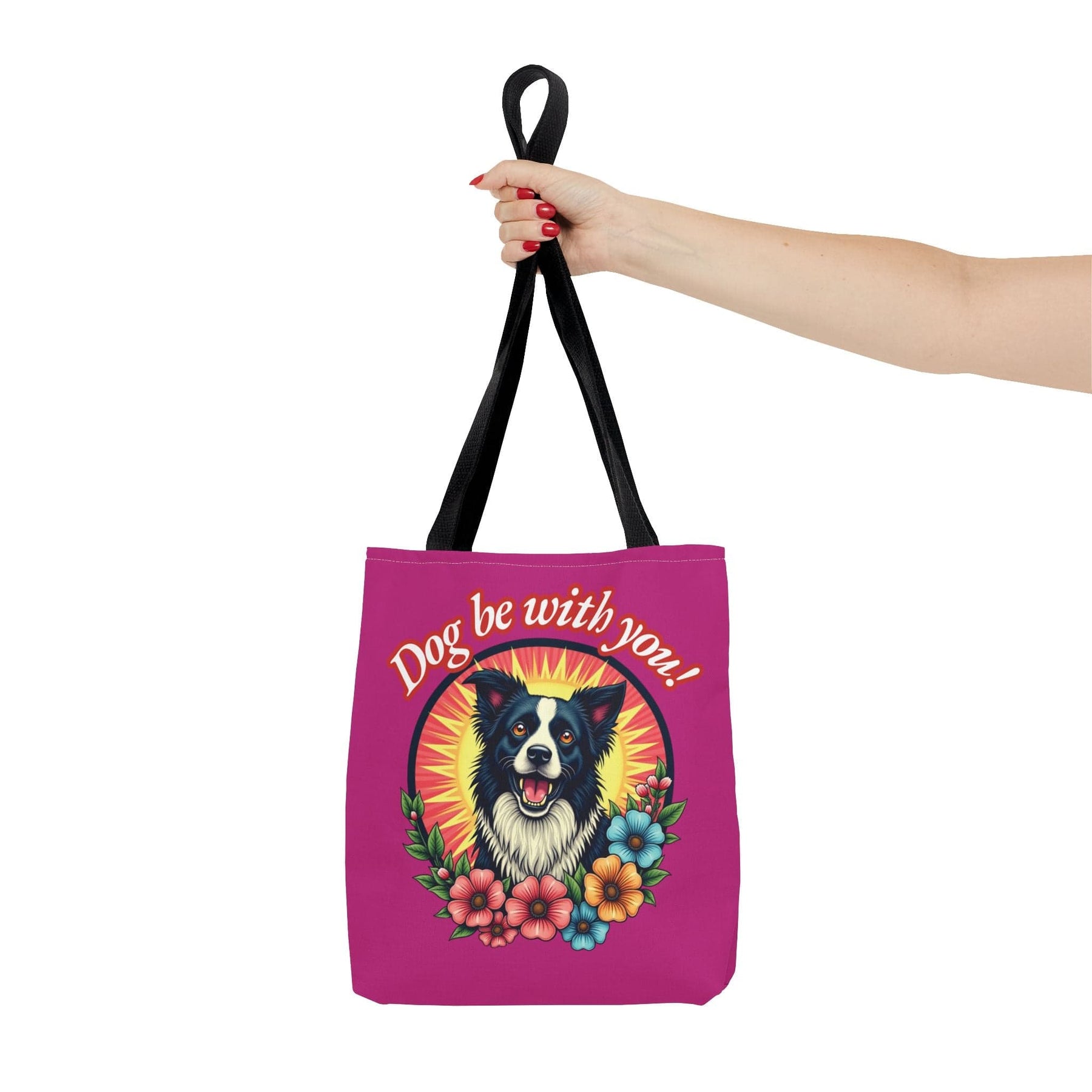 Dog Be With You! Tote Bag - 3 sizes available and 5 handle colours