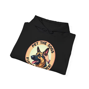 Pet the dogs, fight the power! - Unisex Heavy Blend™ Hooded Sweatshirt