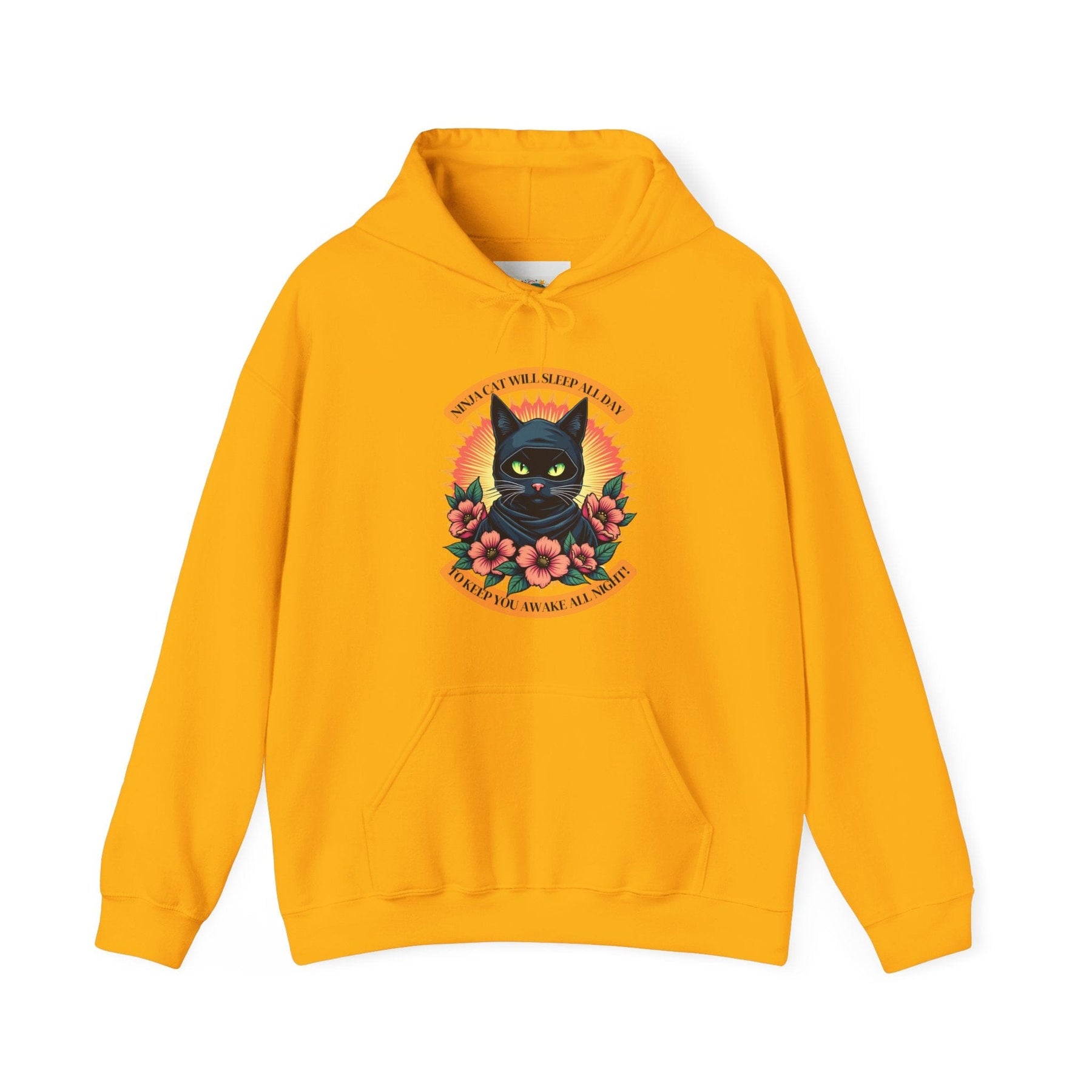 Ninja Cat - Black Cat Edition - Unisex Heavy Blend™ Hooded Sweatshirt