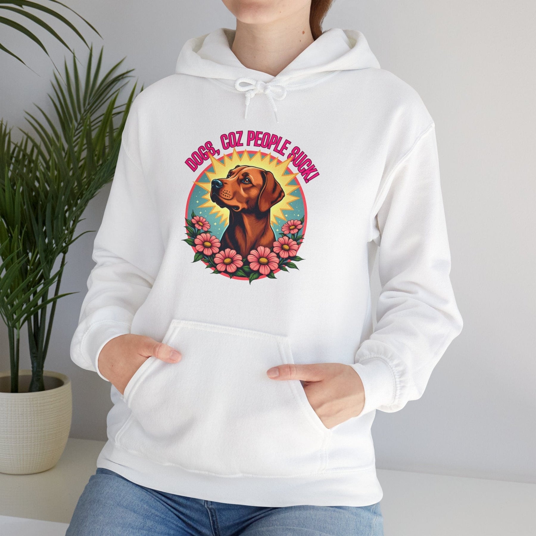 Dogs, coz people suck! - Unisex Heavy Blend™ Hooded Sweatshirt