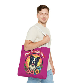 Dog Be With You! Tote Bag - 3 sizes available and 5 handle colours