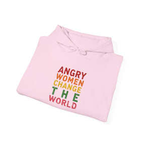 Angry Women Change the World - Unisex Heavy Blend™ Hooded Sweatshirt