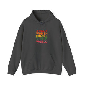 Angry Women Change the World - Unisex Heavy Blend™ Hooded Sweatshirt