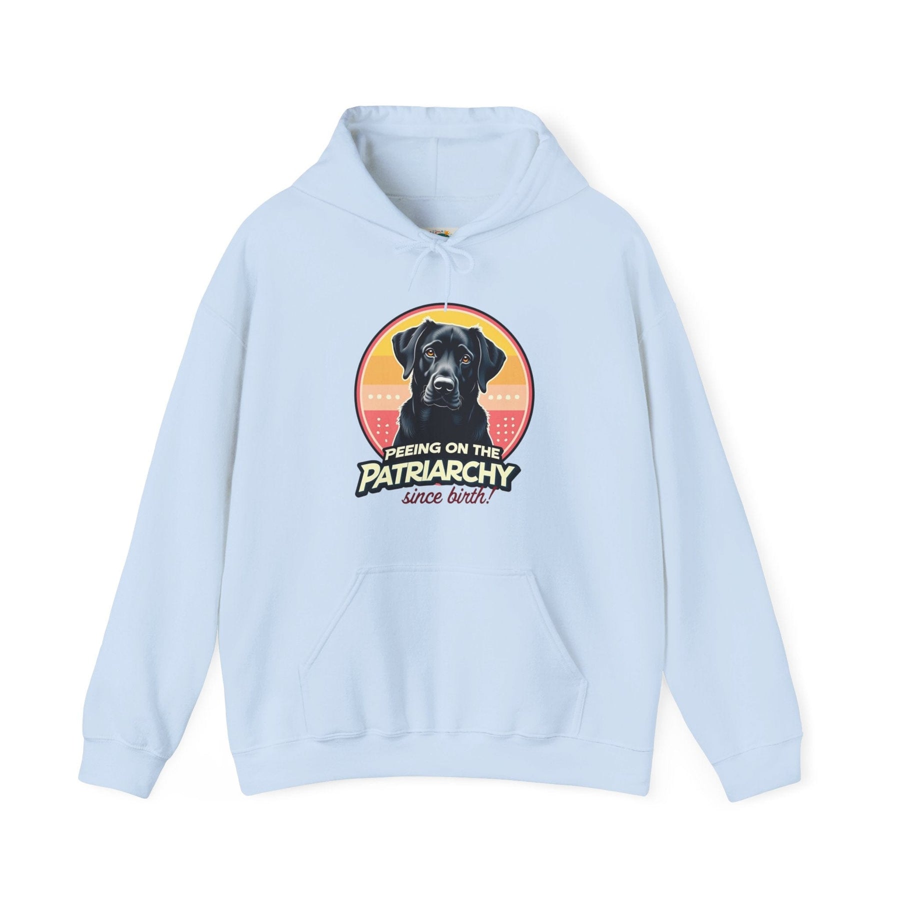 Peeing on the Patriarchy since birth - Labrador - Unisex Heavy Blend™ Hooded Sweatshirt