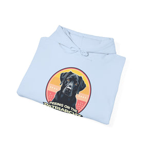 Peeing on the Patriarchy since birth - Labrador - Unisex Heavy Blend™ Hooded Sweatshirt