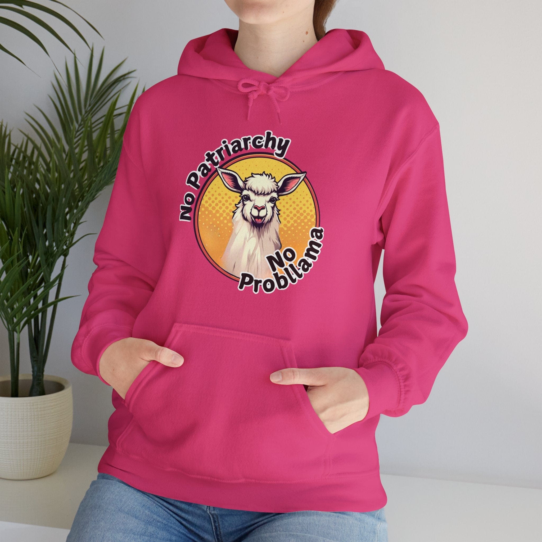 No Patriarchy No Probllama - Unisex Heavy Blend™ Hooded Sweatshirt