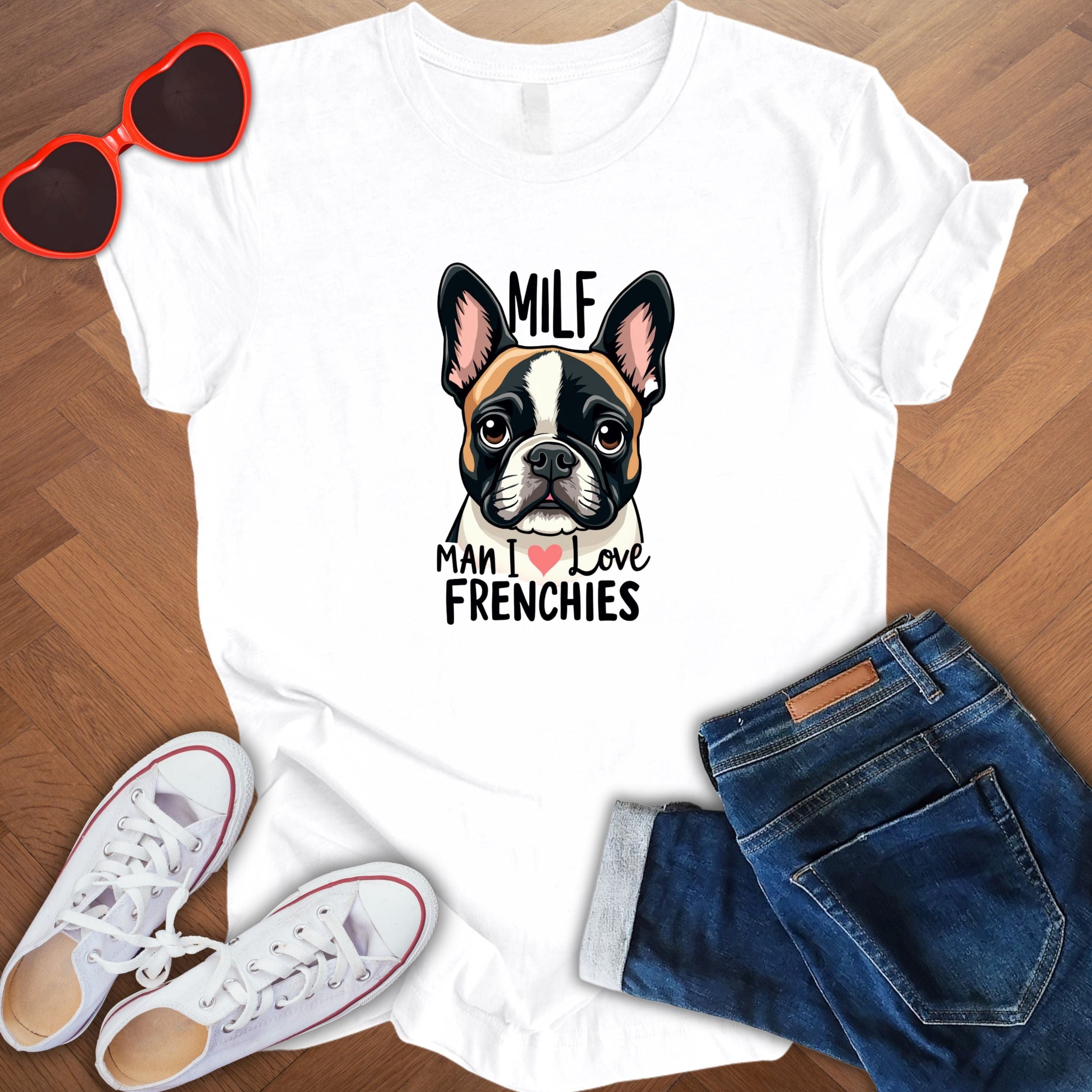 MILF - Man I love Frenchies - Unisex Jersey Short Sleeve Tee