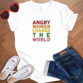 Angry Women Change the World - Unisex Softstyle T-Shirt