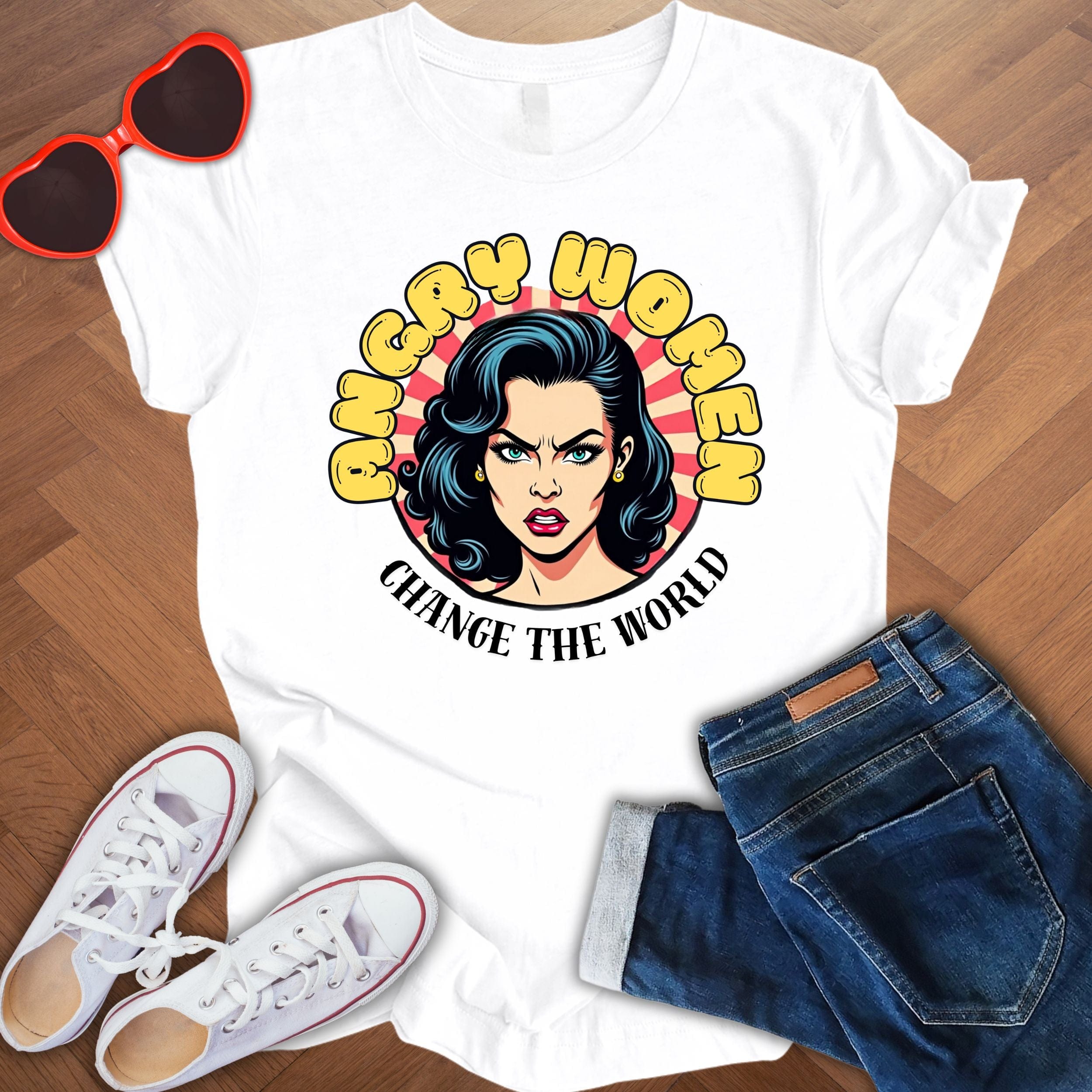 Angry Women change the World - Unisex Jersey Short Sleeve Tee