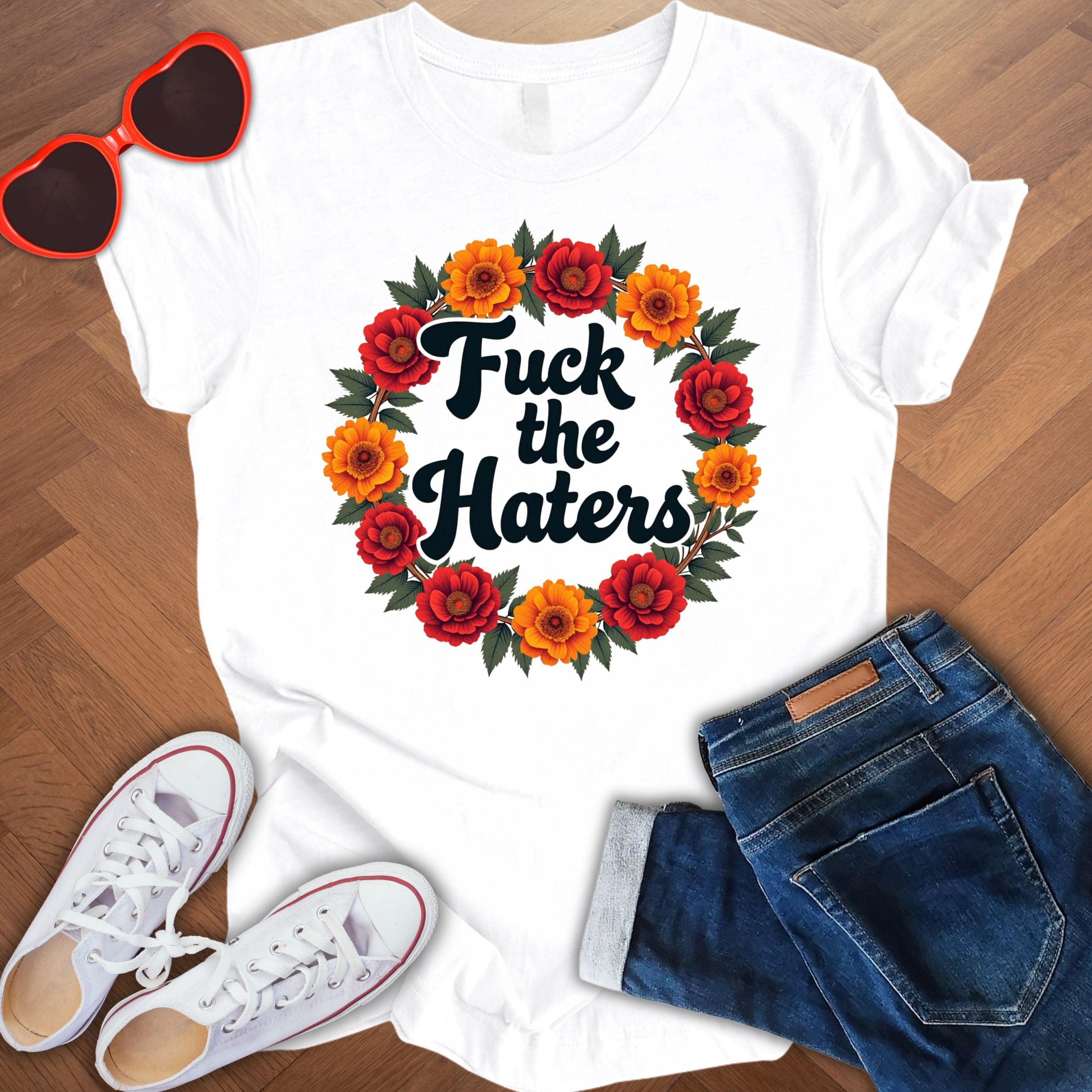 Fuck the Haters - Unisex Jersey Short Sleeve Tee