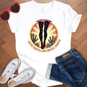 Cute Tights and Equal Rights  - Unisex Jersey Short Sleeve Tee