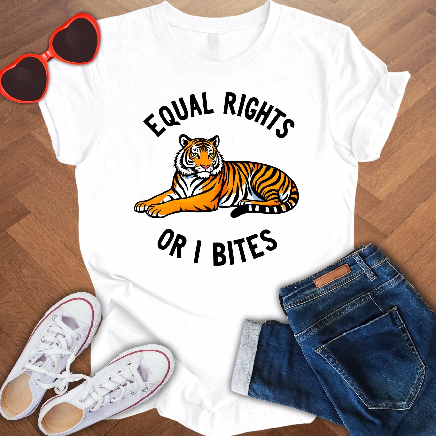 Equal rights or I bites - Unisex Jersey Short Sleeve Tee