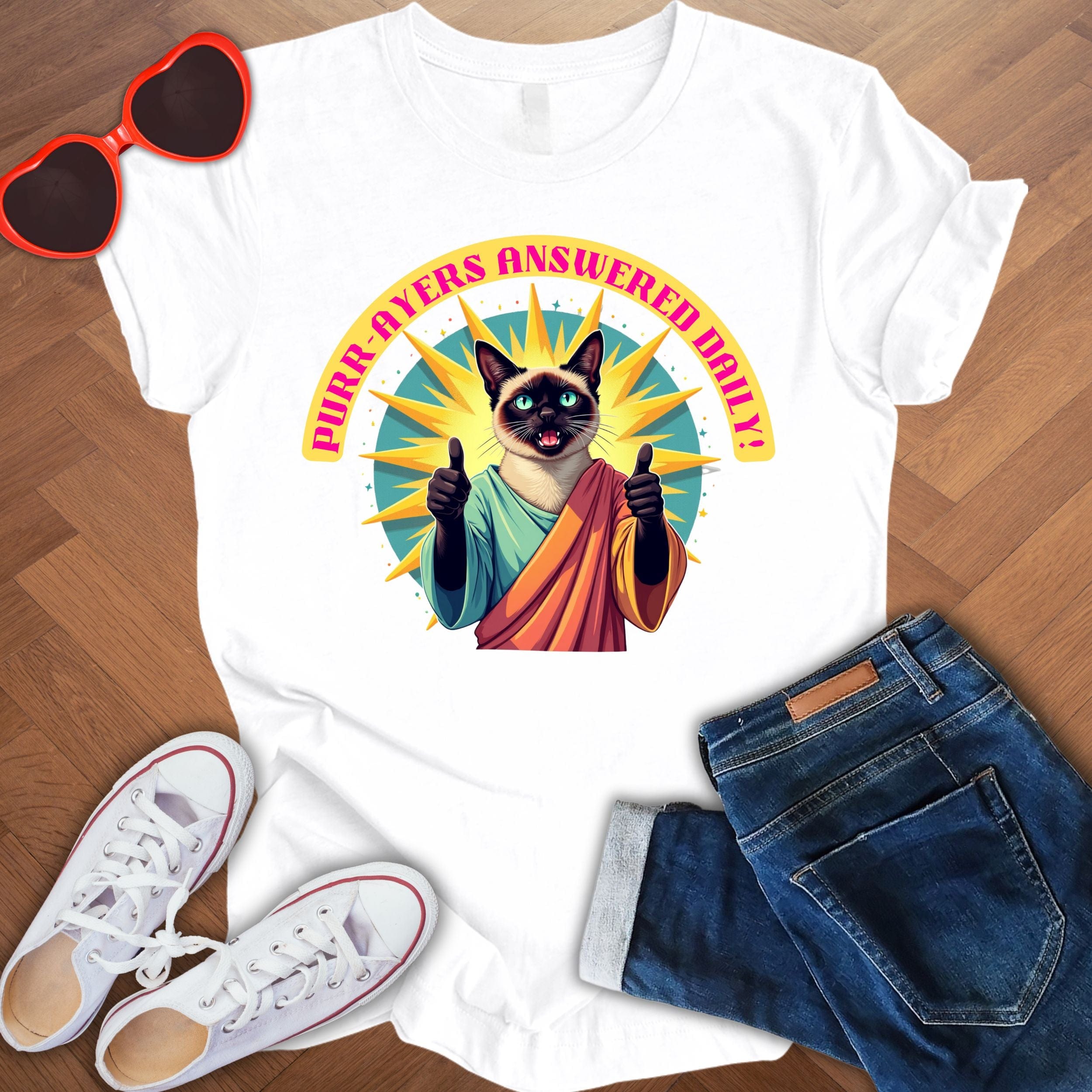 Purr-ayers answered daily - Unisex Softstyle T-Shirt