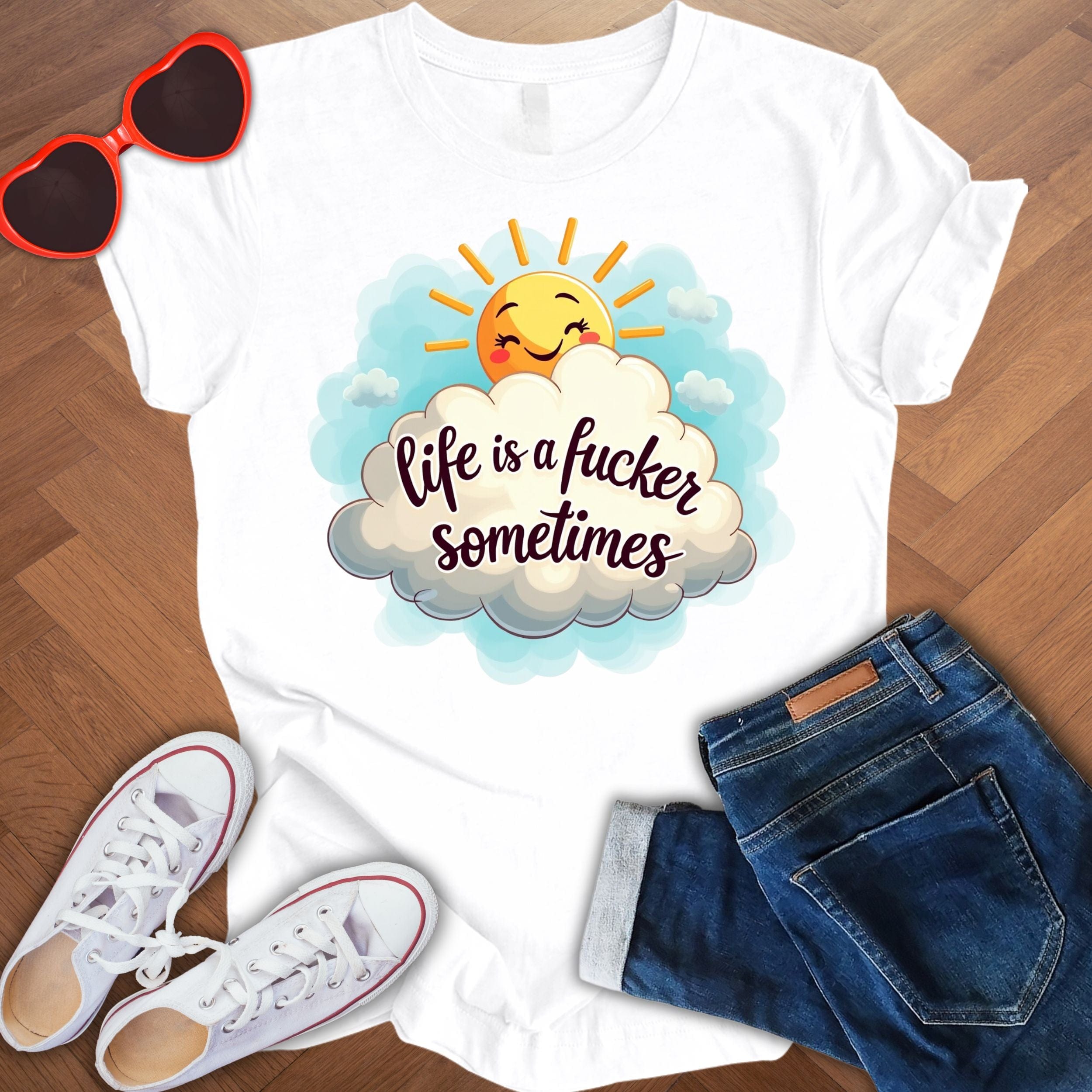 Life is a Fucker Sometimes - Unisex Jersey Short Sleeve Tee