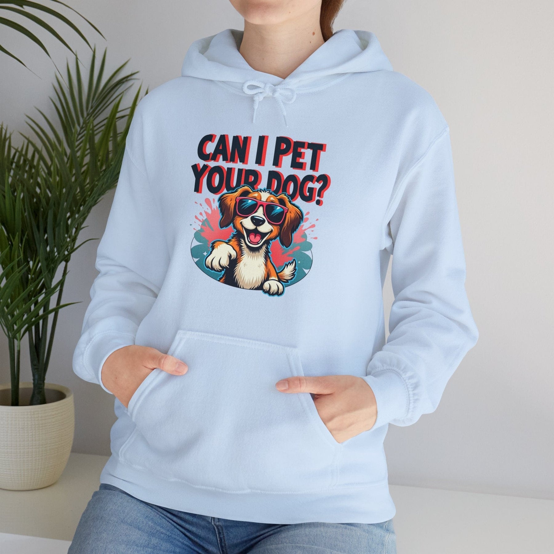 Can I pet your dog? - Unisex Heavy Blend™ Hooded Sweatshirt