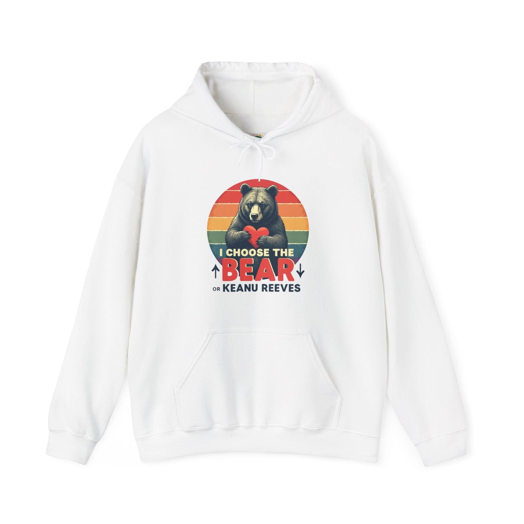 I Choose the Bear or Keanu Reeves! - Unisex Heavy Blend™ Hooded Sweatshirt