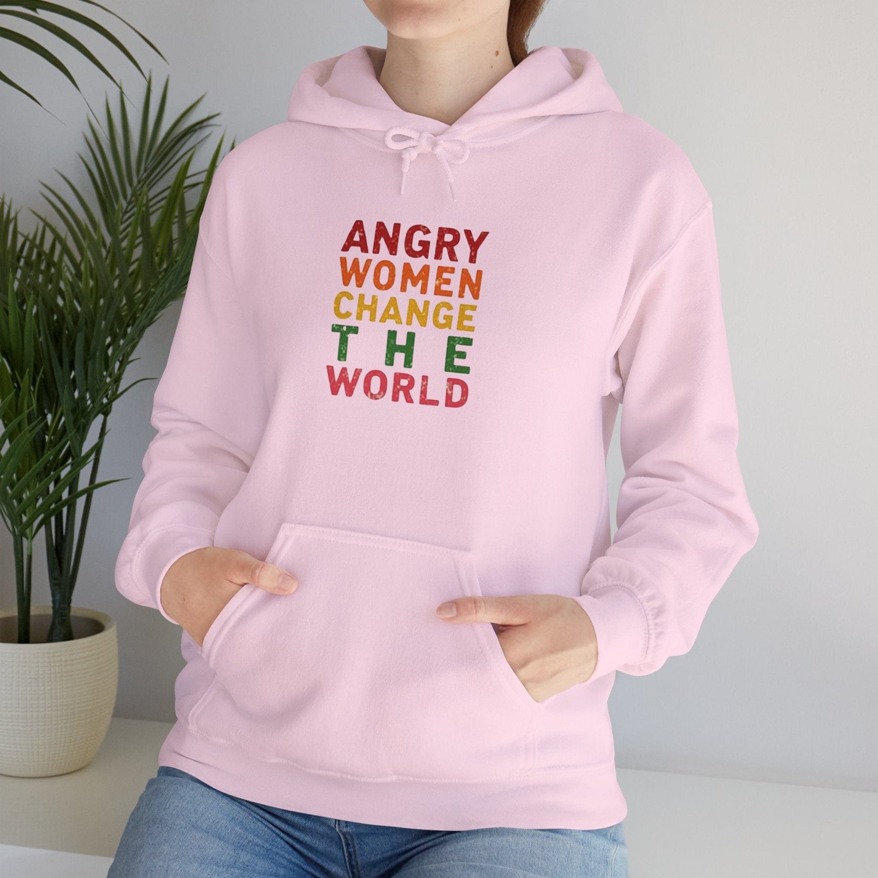 Angry Women Change the World - Unisex Heavy Blend™ Hooded Sweatshirt