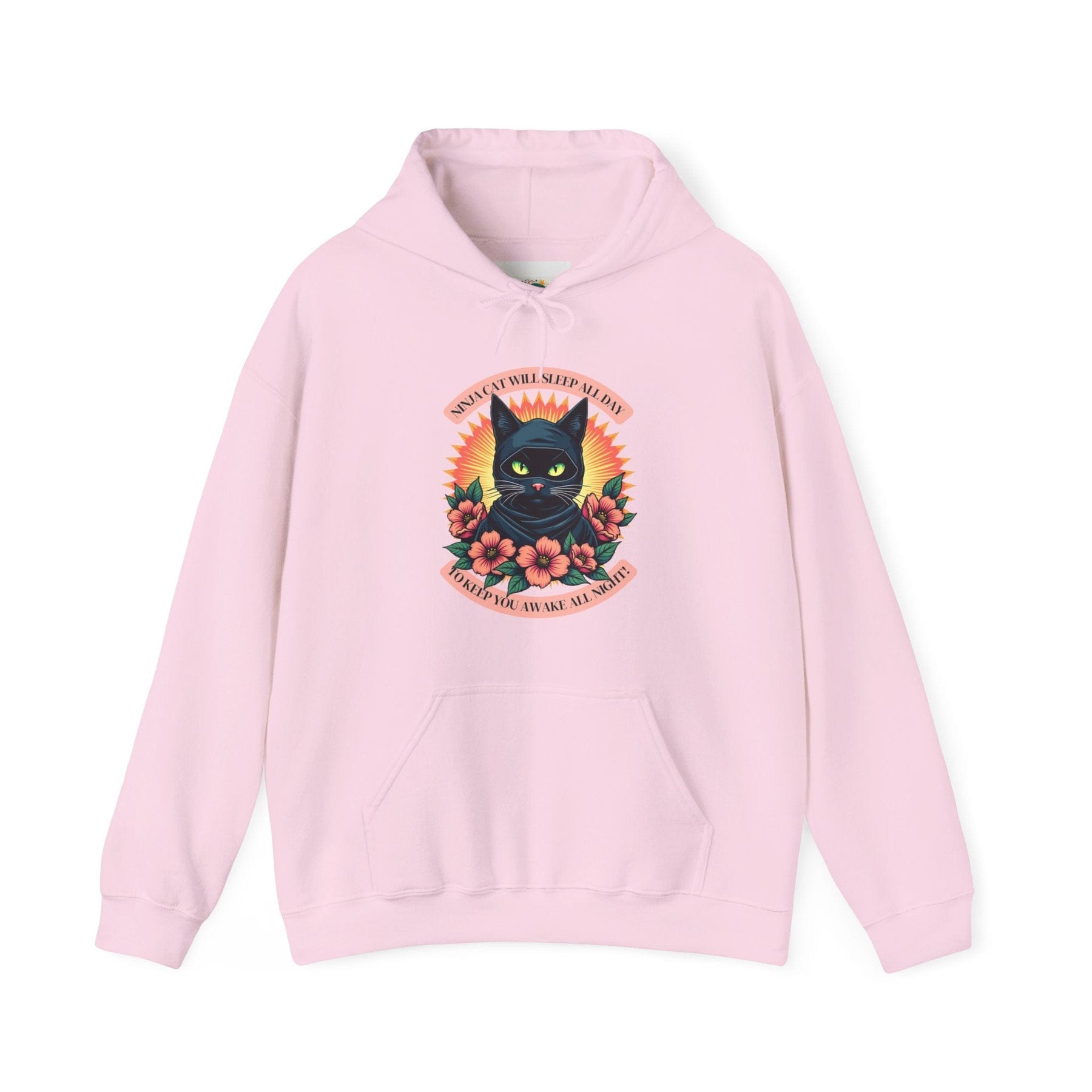 Ninja Cat - Black Cat Edition - Unisex Heavy Blend™ Hooded Sweatshirt