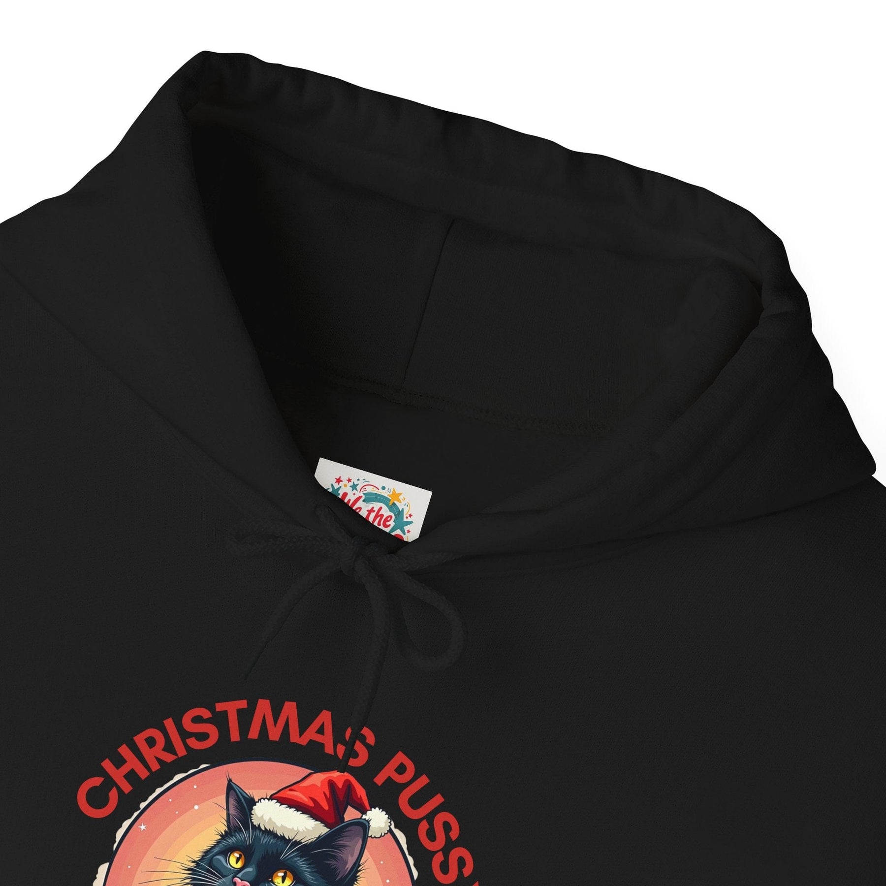 Christmas Pussy - Black Cat - Unisex Heavy Blend™ Hooded Sweatshirt