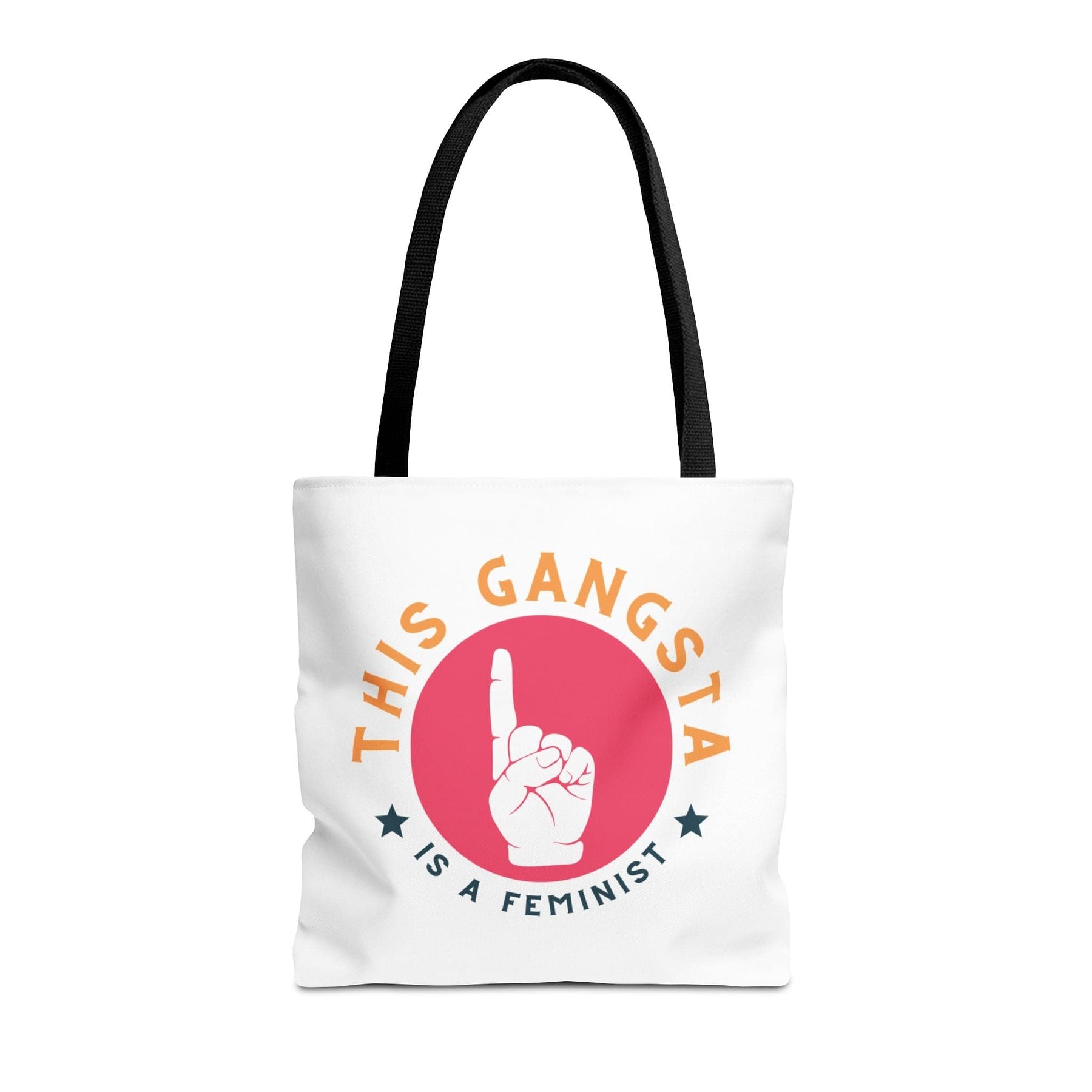 This Gangsta is a Feminist Tote Bag - 3 sizes available and 5 handle colours