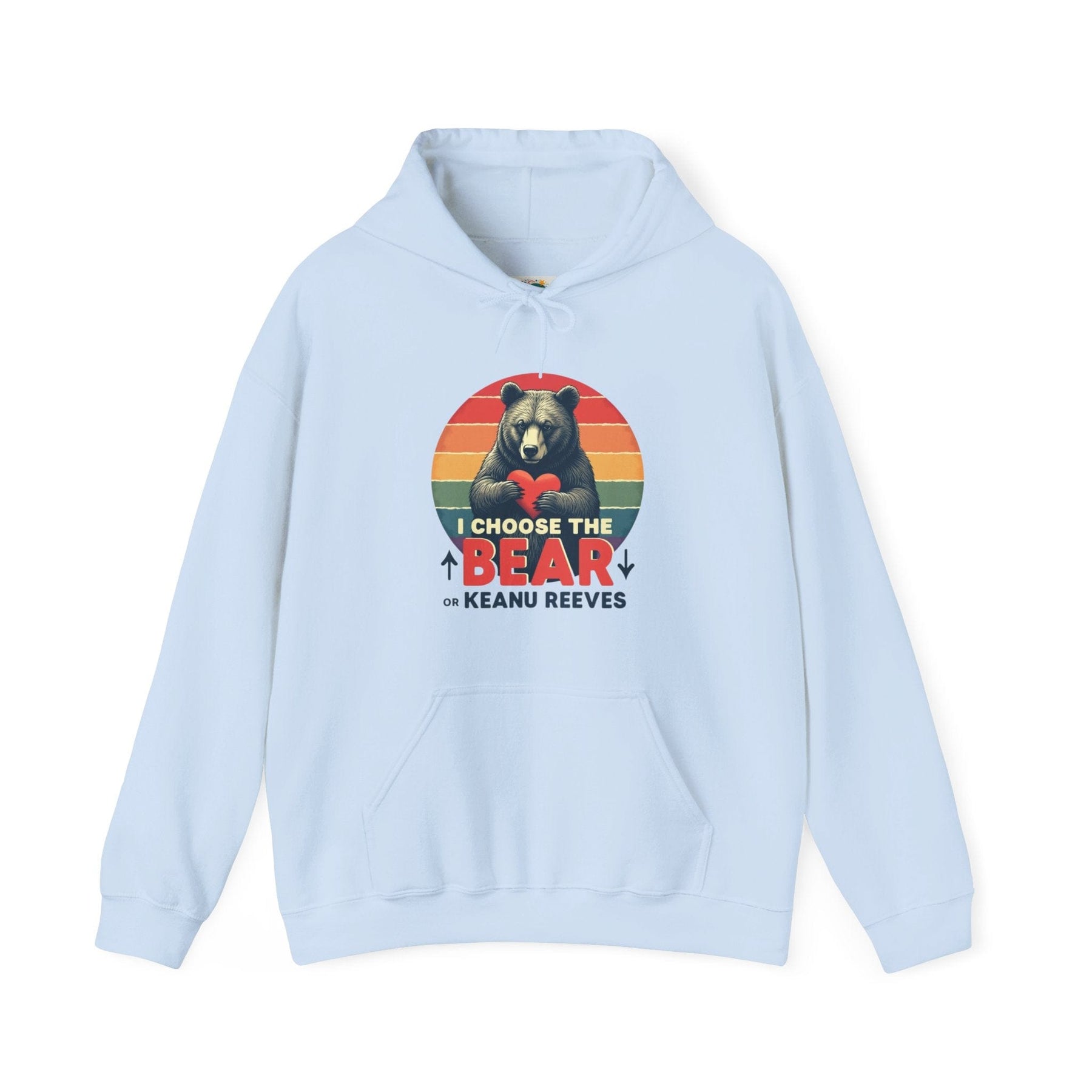 I Choose the Bear or Keanu Reeves! - Unisex Heavy Blend™ Hooded Sweatshirt