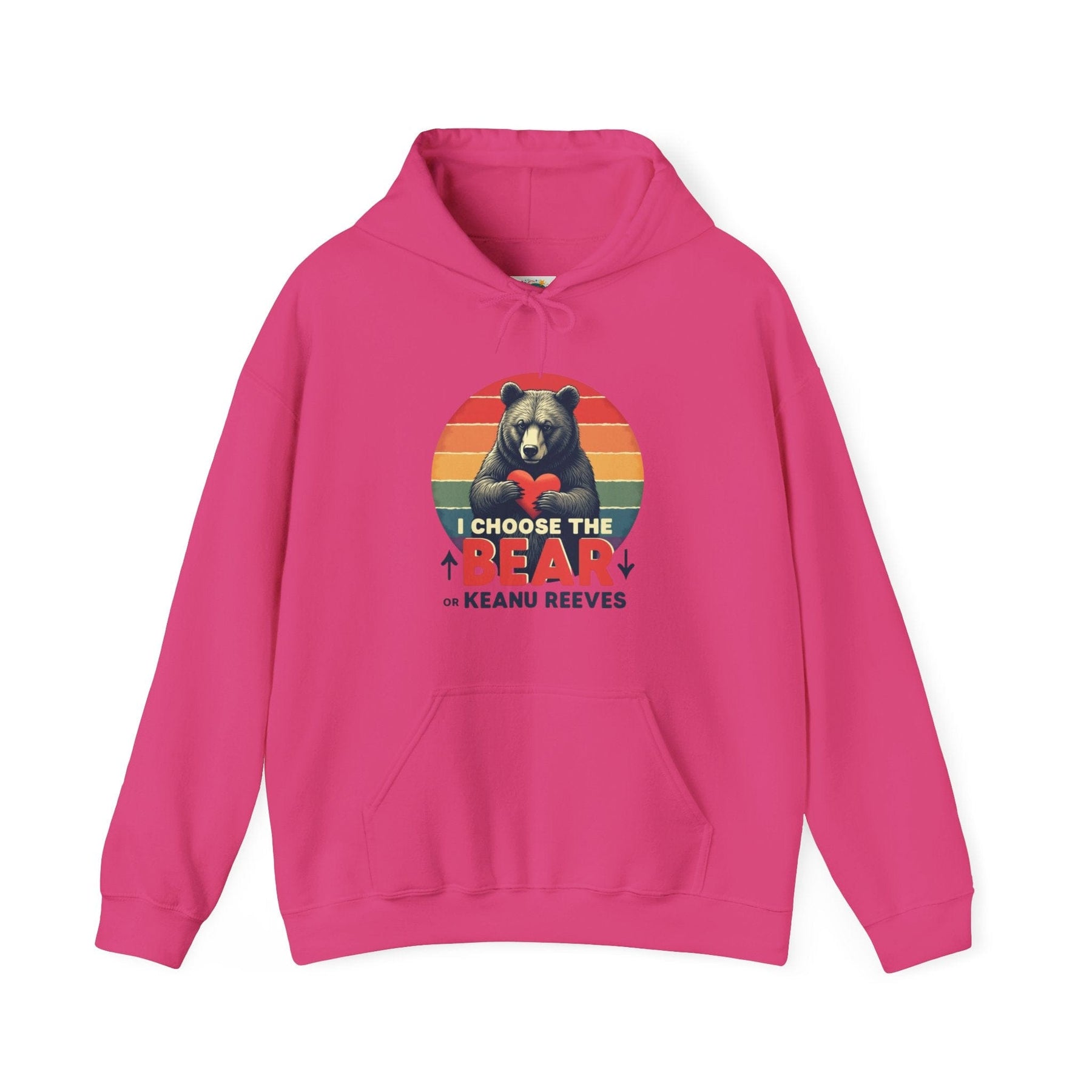 I Choose the Bear or Keanu Reeves! - Unisex Heavy Blend™ Hooded Sweatshirt