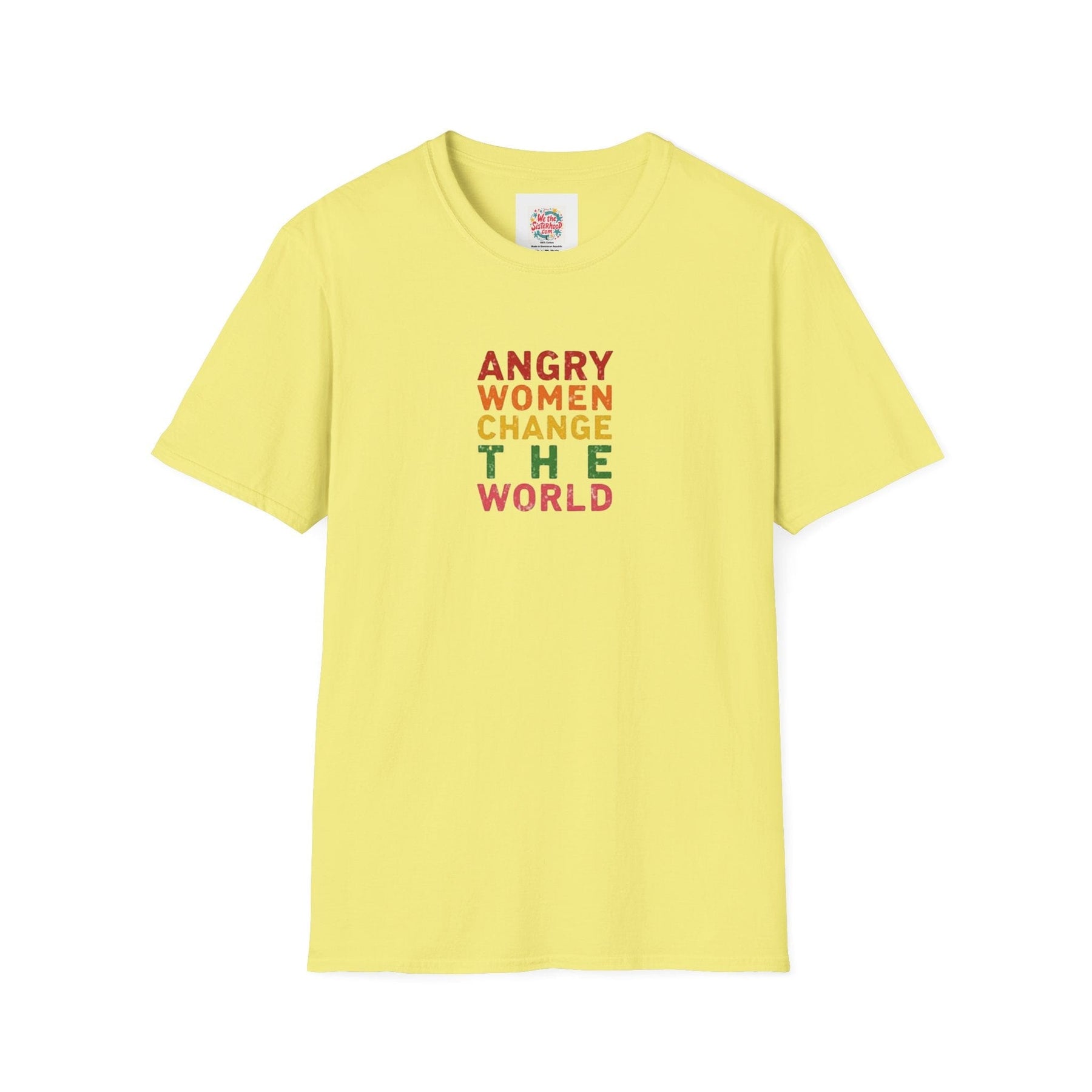 Angry Women Change the World - Unisex Softstyle T-Shirt